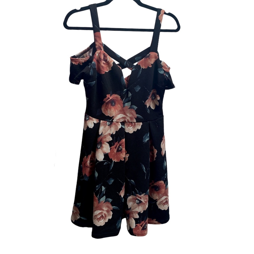 🖤5/$20 NWT Floral Sweetheart Neckline Off the Shoulder Mini Dress